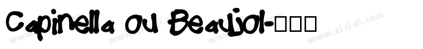Capinella ou Beaujol字体转换